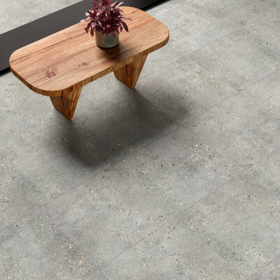 Wood effect floor tiles smokey grey - Full body porcelain stoneware ◇